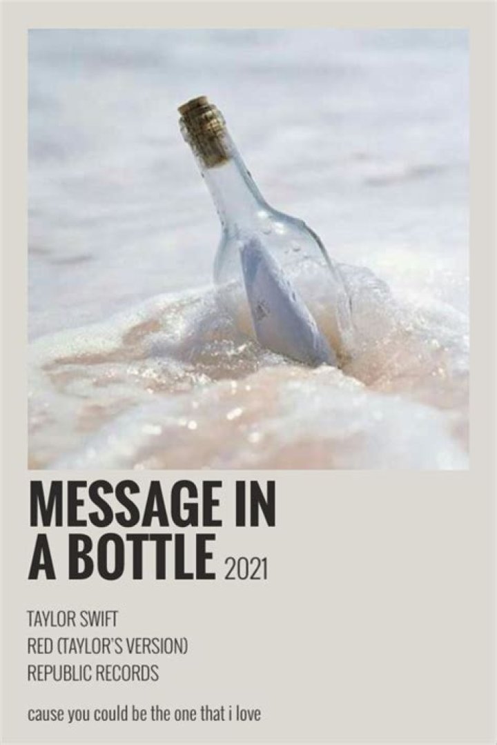 LYRICS: Taylor Swift – Message In A Bottle