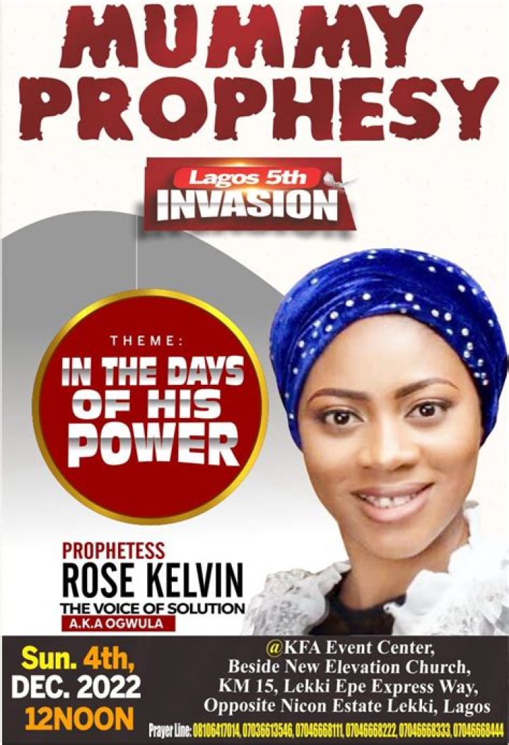 This Is Why Prophetess Rose Kelvin Sold Her SUV Ride Worth More Than Sixty Million Naira